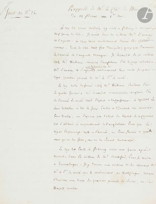 [LOUIS XVIII]. P.A. par le chevalier de Maizières, 12 floréa…