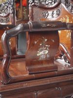 Paire de fauteuils XIXème Chine du Sud en bois exotique ajou… (photo 5)