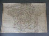 une carte de la France indiquant les routes et les grandes villes