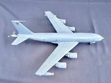 a model of an airplane that is on a table