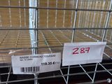 a metal cage that has a price tag on it