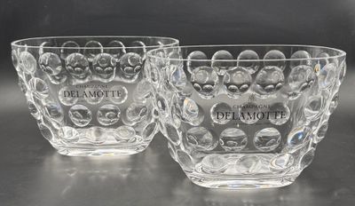 Ensemble de deux seaux à champagne en plastique à motif de b…
