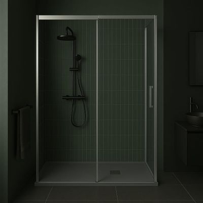 Porte de douche coulissante modèle HÜPPE 160 cm, marque OSKA…