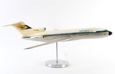 AVION 727 LUFTHANSA Maquette d’agence fonte d’aluminium. D-A…