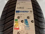 a close up of a tire with a sticker on it