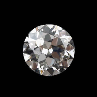 a close up of a diamond on a black background