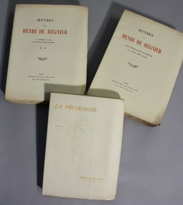 REGNIER (Henri de). Œuvres 1 et 2 La pêcheresse.
