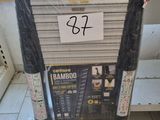 a picture of a ladder that is wrapped in plastic