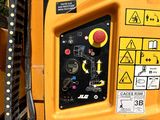 a close up of the controls on the back of a construction vehicle