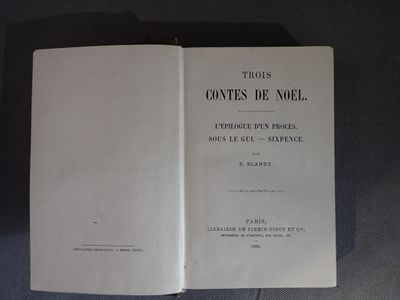 TROIS CONTES DE NOEL, par S BLANDY, à Paris librairie de fir…