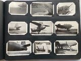 a book with a bunch of photos of airplanes on it