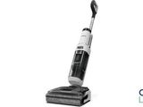 a black and white photo of a vacuum cleaner on a white background