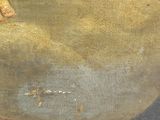 an image of a painting of a man with a hat and a cane