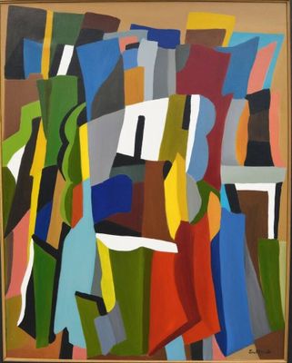 une image représentant un tableau où l'on voit un groupe de personnes de différentes couleurs