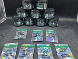 a group of packets of marijuana sitting on top of a table