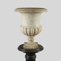 Sellette ou colonne en marbre à base octogonale surmonté d'u… (photo 3)