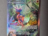 gros plan d'une carte pokemon sur une table