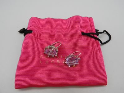 Christian LACROIX, paire de boucles d'oreilles monture métal…