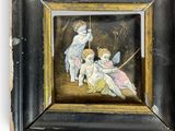 a picture of a painting of a group of children