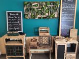 De nombreuses espèces de plantes sont exposées dans cette salle.