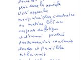 a handwritten note with a picture of a man on it