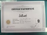 un certificat sur lequel figure l'image d'une empreinte digitale