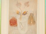 a picture of a painting of flowers in a vase