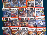 beaucoup de livres « Lego Star Wars » sur la table