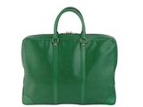 louis vuitton green epi leather briefcase