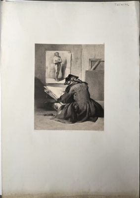 une vieille photo en noir et blanc représentant un homme en train de lire un livre