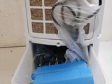 a plastic container with a plastic bag inside of it
