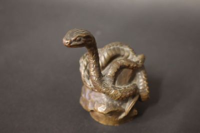 Antoine BOFILL (1894-1939) Cobra Sujet en bronze à patine br… - Photo 1