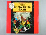 la couverture de « Tintin : Le Temple du Soleil », un livre pour enfants