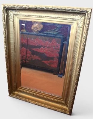une photo d'un aquarium dans un cadre doré