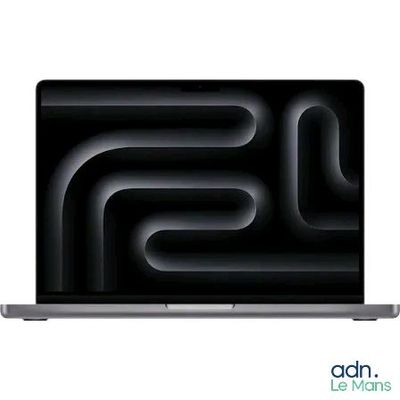 une image montrant un gros plan d'un ordinateur portable posé sur une surface blanche