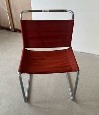 an image of a red chair in a room