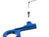 an image of a pair of blue handlebars and a wren