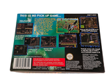 a back cover of a video game that is on the table