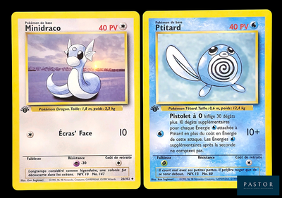 deux cartes Pokémon sur lesquelles figurent un chat et un oiseau