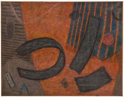 une photo d'un tableau représentant des ciseaux et d'autres objets posés sur une table