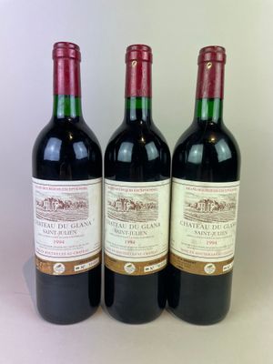 3 btls Château du Glana 1994 - Saint-Julien (ELT - TVA récup…