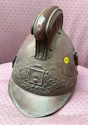 a helmet that is sitting on a table