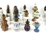 many different types of vases on a white surface