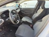 the interior of a car with a steering wheel and a dash board