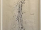 an image of a drawing of a person standing in front of a wall