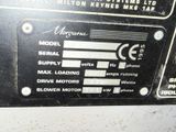 a close up of a sign on the side of a machine