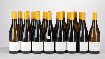 six bouteilles de vin alignées sur une table