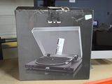 a box with a picture of a record player inside of it