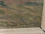 a picture of a painting on the wall of a building