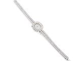 un bracelet en diamants et en or blanc